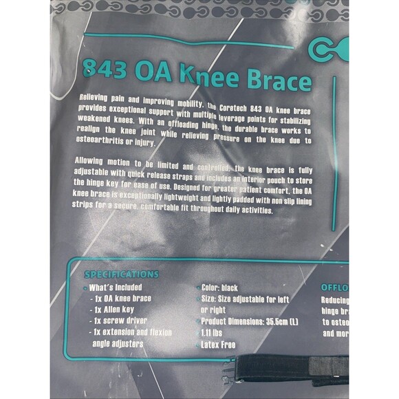 Coretech 843 OA knee brace - left - Picture 11 of 15
